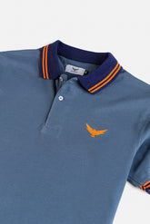 Contrast Tipping Collar Polo Shirt - Airman